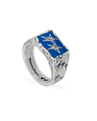Ignorant Icon Ring Blue