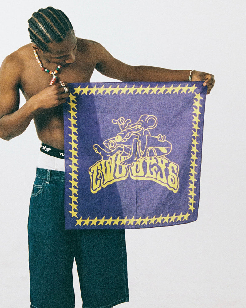 Purple Surf Rat Bandana